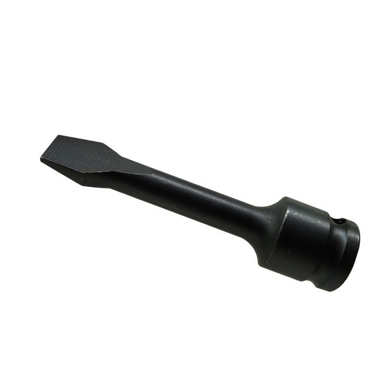 1/2-inch Drive Slotted Screwdriver Bit Socket, Heat-Treated Cr-Mo Alloy Steel,