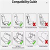 Toolzia PU Leather Car Seat Covers - Universal 5-Seat Full