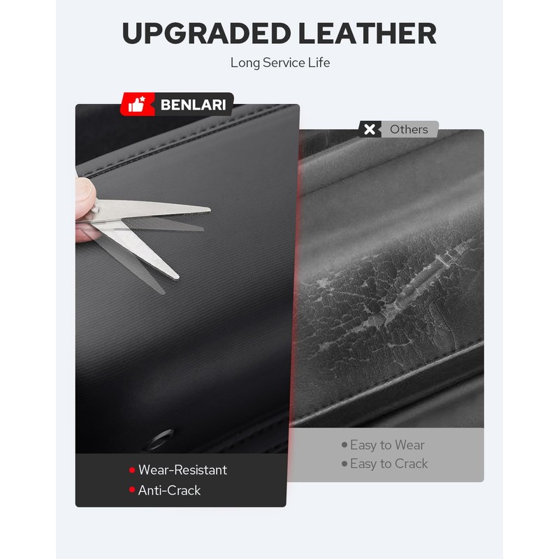 Benlari Windshield Bag, 3 Pocket Batwing Fairing Windshield Bag, Waterproof