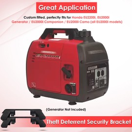 Generator Theft Deterrent Security Bracket for Honda EU2200i, EU2000i, EU2000i Companion, EU2000i Camo, 63230-Z07-010AH Generator Theft Deterrent Protection Bracket (2 PCS)