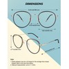 GQUEEN Runde Blaulichtfilter Brille Damen Herren Blaufilter Blaulicht Computer PC