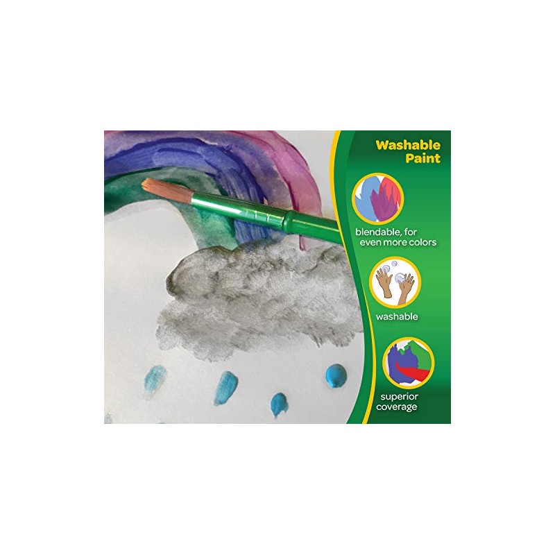 Crayola Washable Paint, Orange, 16 oz.