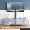 Hemudu Universal Floor TV Stand with Mount 80 Degree Swivel