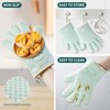 MAD SHARK Silicone Oven Mitts Heat Resistant 450 Degrees,Waterproof &