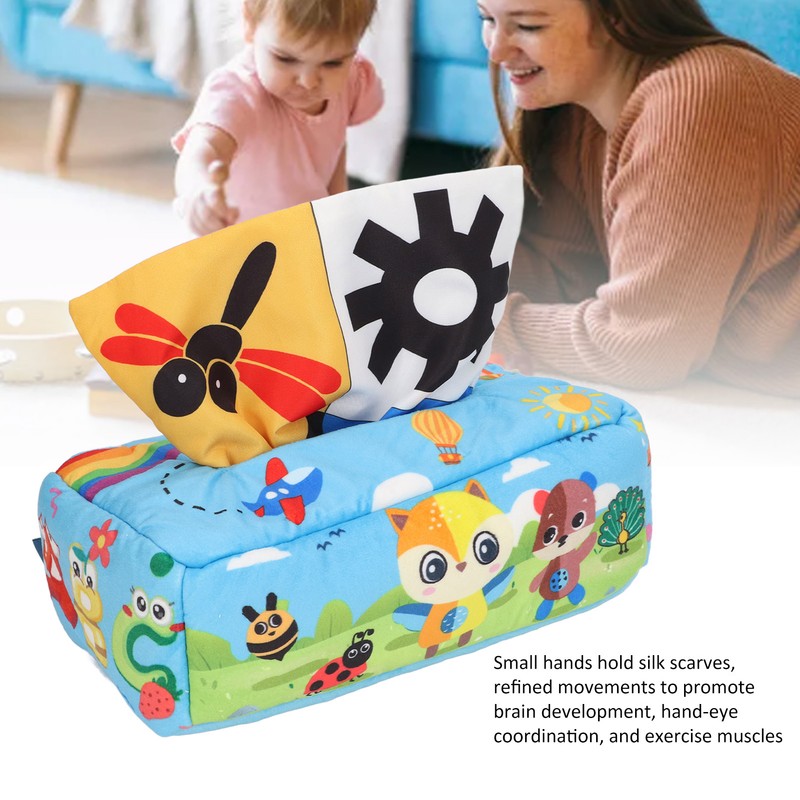 Tissue Paper Toy Wrinkle Learning Simulating Finger Exercises Soft Scarf