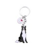 Dog Keychain,Cute Metal Keychain,Bag Charm,Best Birthday Gift,(Border Collie)