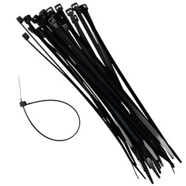 Cable Ties,200mm x 4.5mm,100 Pack,Black,Self Locking Zip Ties