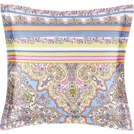 Bassetti MARECHIARO 9328900 Cushion Cover for Bed Linen 100% Cotton Satin Lavender L1 Dimensions: 65 x 65 cm
