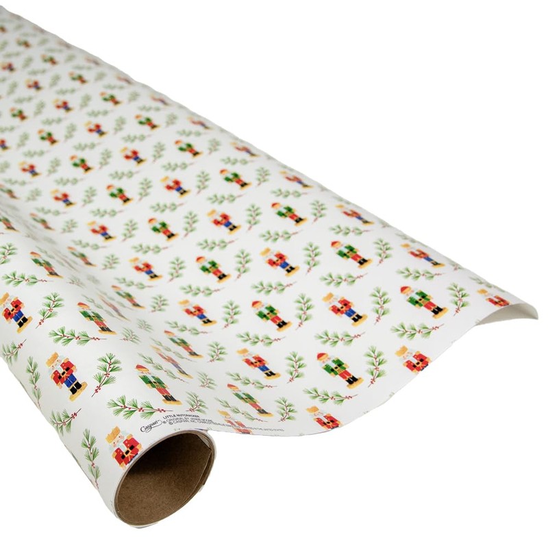 Caspari Little Nutcracker Gift Wrap - Two 30" x 8'