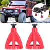 2pcs Metal 6T Jack Stand Adjustable Height Simulation Lifting for