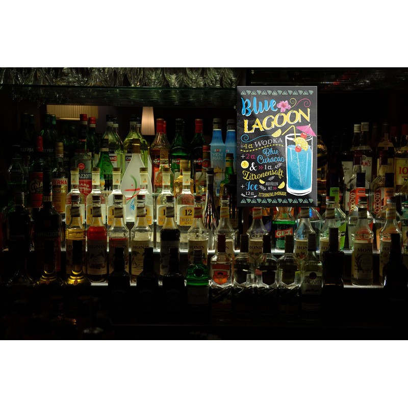 schilderkreis24 Cocktail Recipe Magnet Alcohol Spirits Decorative Fridge Magnet Humour