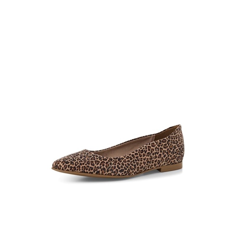 Tamaris Ballerina Women's Block Heel, leopard, 38 EU