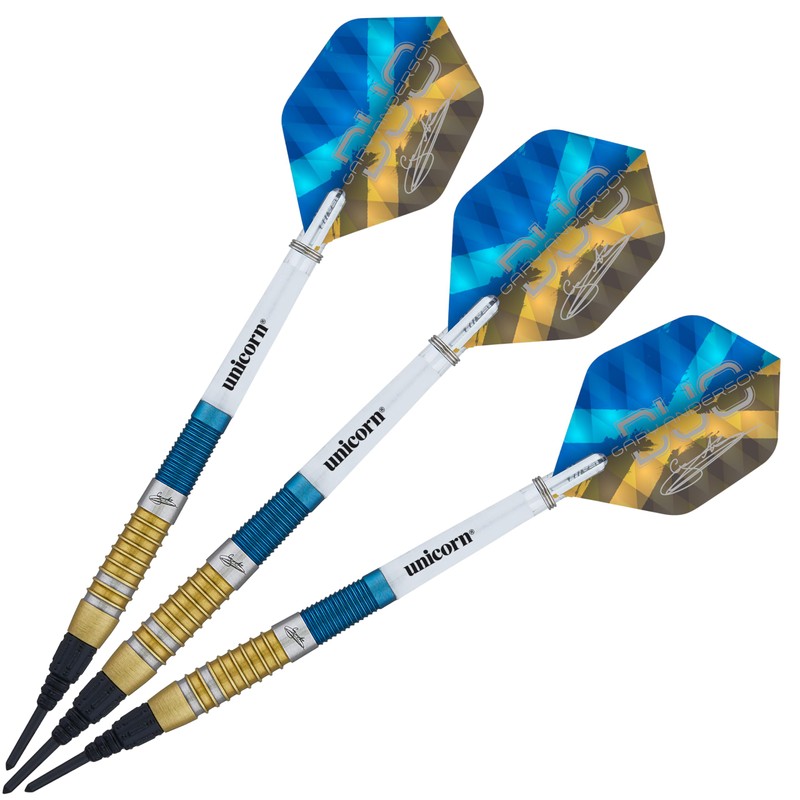 Unicorn Gary the Flying Scotsman Anderson Duo Darts Set, Blue,