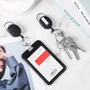 4 Pack Retractable Pen Holder with 31.5" Dyneema Cord, Elastic