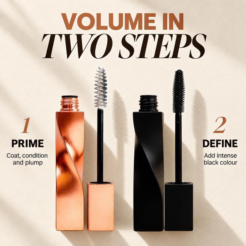 IBRAHYPE Tubing Black & White Lash Primer Mascara Set, 15ml
