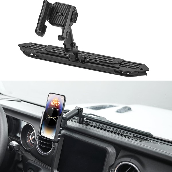 JOYTUTUS Metal Dash Platform Mount Phone Holder Compatible with 2018-2023