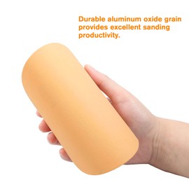 LEONTOOL 50 Pcs Hook and Loop Sanding Discs 6 Inches No-Hole Round 320 Grit Sandpaper for Random Orbital Sander Glass Metal Automotive Polishing