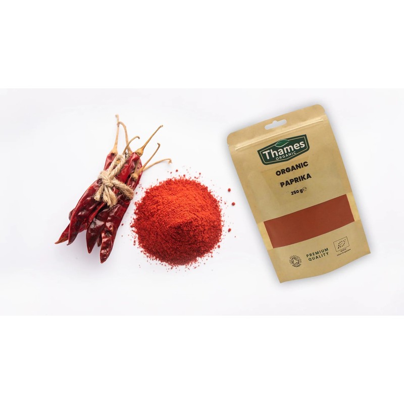 Organic Paprika-Certified Organic, Non-GMO, Vegan, No Additives, No Preservatives, Resealable