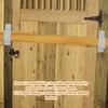 2PCS Door Barricade Brackets Open Bar Holder Carbon Steel Easy