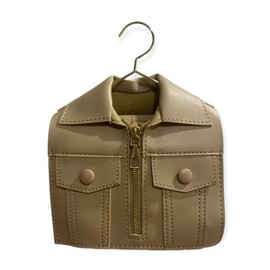 Unique Novelty Shirt Shaped Bags, Women Handbags, Ladies Fashion Chain Jacket Purse, New Crossbody Shoulder Bags for Girls (Khaki)