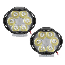 Headlights/Headlights,2Pcs 6 Led Spot Fog Light Motorcycle Headlight Universal Waterproof Front Head Lamp 12V