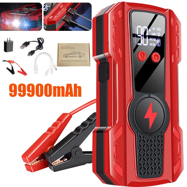 99900mAh Car Battery Jump Starter for Up To 4.0L or