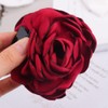 Hair Claw Fashion Rose Flower Women Accessories Barrette (Big Red+Navy