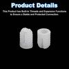 sourcing map 200Pcs 0.21"x0.31" Hinge Dowels, Plastic Dowel Insert for