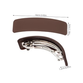 OATIPHO 3pcs Elegant Hair Barrettes for Women Non Crease Spring Hair Clips Black Navy Blue and Dark Brown and Daily Styling