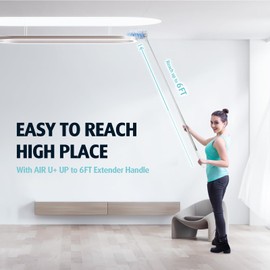 6 ft Extendable Duster Handle with 20 Refills, Compatible with Swiffer, Disposable Microfiber Dusting Pads for Home Cleaning, Ceiling, Fan, Window, Hard-to-Reach Areas