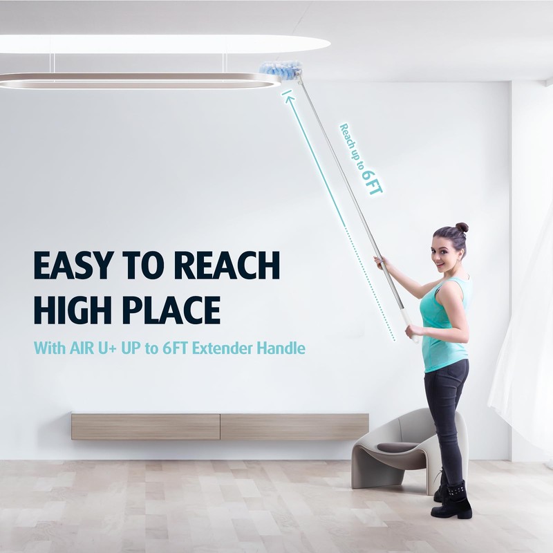 6 ft Extendable Duster Handle with 20 Refills, Compatible with