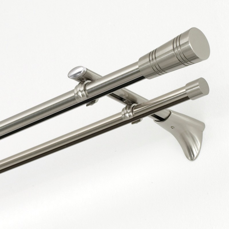 Gardinia Endpin Ø 20 mm, Metal, Stainless Steel, 12 x