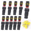 GTIWUNG 10 Kit 2 Pin Waterproof Connector Coupler Waterproof Connector