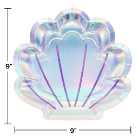 Creative Converting, Iridescent Plate 9" 1/2" x 8.5" x 8.5"