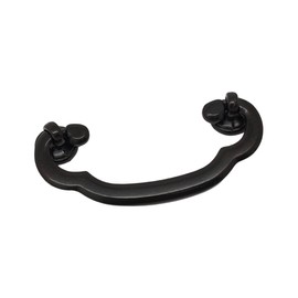 DIY Partner Ukiun Can, Black, 2.2 inches (55 mm) Hole Center, Screws Included (for Plate Thickness 0.5 inches (12 mm)), Drawer, Japanese Furniture, Japanese Style, Handle, Knob