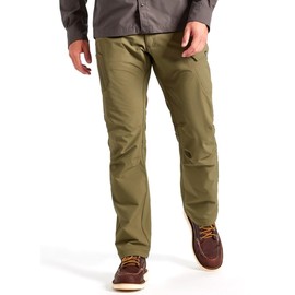 TRUEWERK Men’s Workwear Pants - T2 WerkPants - Relaxed Fit, Lightweight, Water Resistant, Cargo Pants with 4-Way Stretch, Olive, 34W X 34L