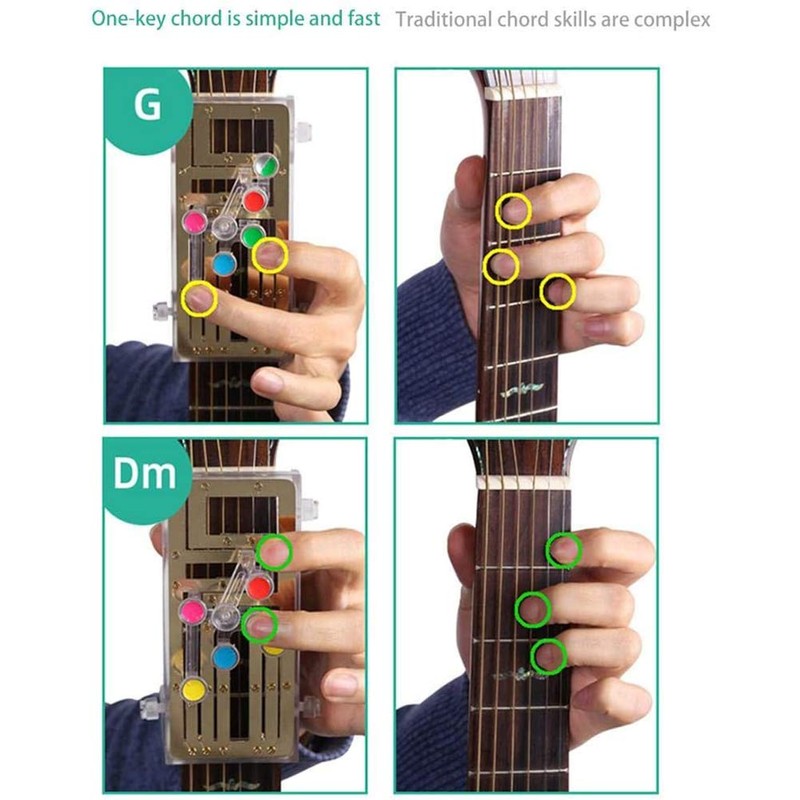 StyleBest Chord Buddy Guitar Learning System, Simply Press the Buttons