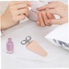 FOMIYES 4sets Manicure Scissor Covers Cuticle Tweezers Cap Nail Clippers