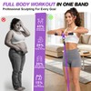 WOQQW Multifunction Pedal Resistance Band with Handle, Upgraded 3 Tube