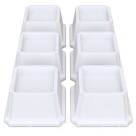 Lutown-Teen Bed Risers 2 inch Heavy Duty Furniture Risers for Sofas, Chair Risers Sofa Risers Table Risers Set of 6 Pack, White