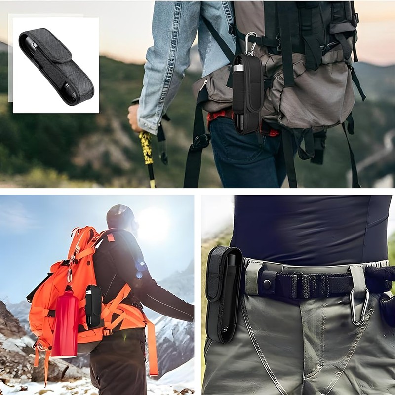 JEYORZY Tactical Flashlight Bag Holster, Flashlight Holster Holder Cover Nylon