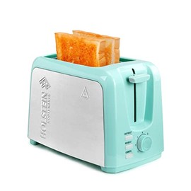 Holstein Housewares - 2-Slice Toaster with 7 Browning Control Settings, Mint - Great to Toast Bread, Bagels and Waffles