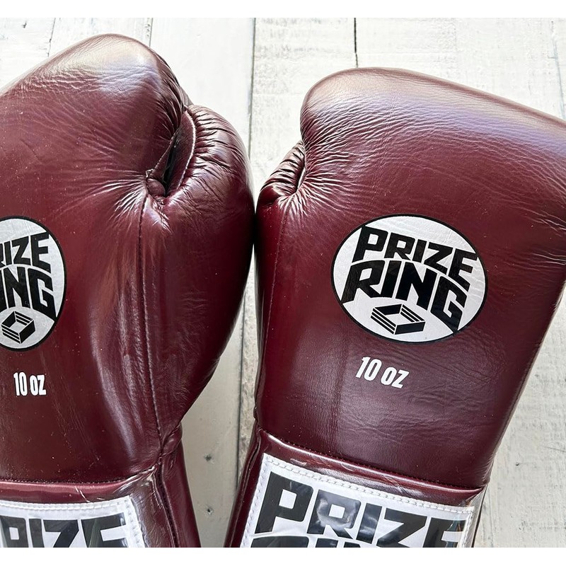 PRIZE RING "Classic" Boxing Gloves Lace-up 10oz Enge