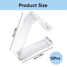 Tablecloth Clips for Outdoor Tables – 12 Pack Plastic Transparent Table Cloth Clips – Windproof Picnic Tablecloth Holders for Wedding Party Camping – Clear Table Cover Clips for Indoor Outdoor Use