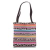 Funny Mexican Serape Fiesta Leopard Striped Pattern Tote Bag