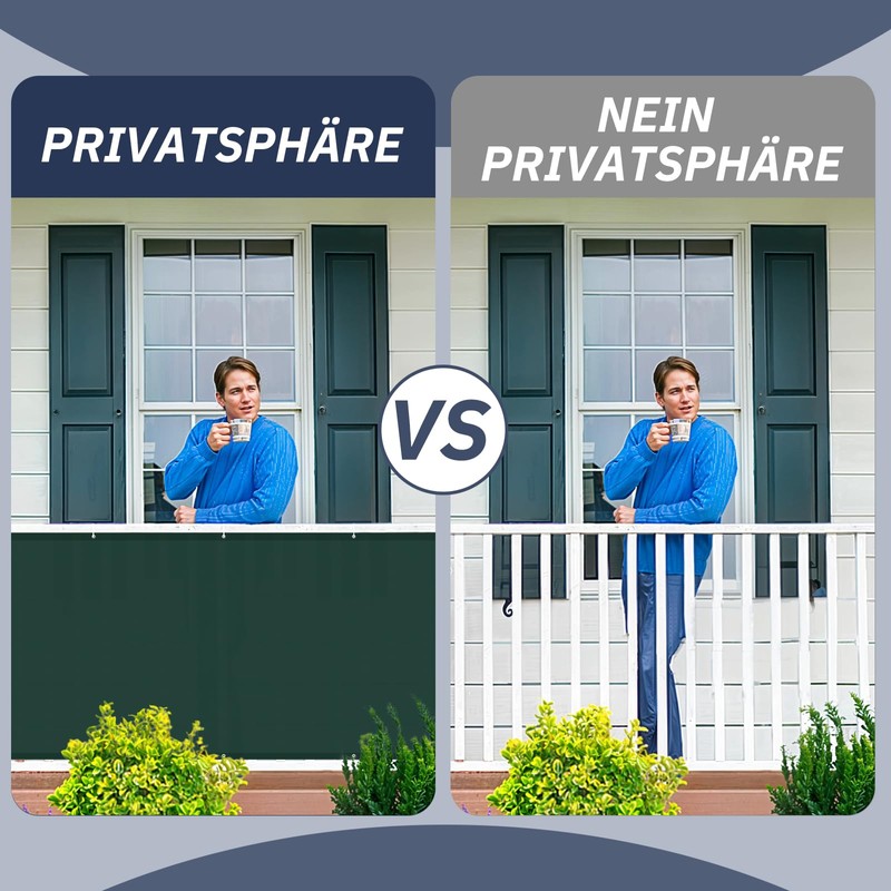 HENG FENG Balcony Privacy Screen, 70 x 600 cm, PES