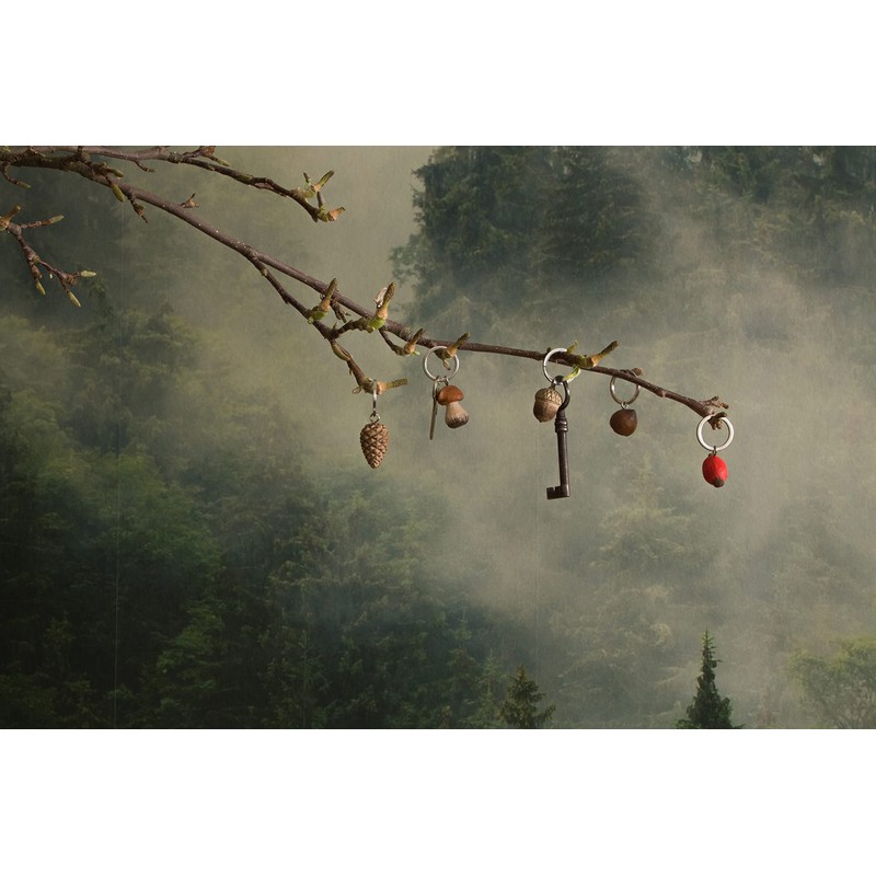 WILDLIFEGARDEN Hazelnut Keyring, hazelnut