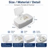 Portable Wet Wipes Dispenser for Home Organization – Refillable Plastic