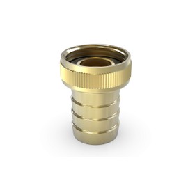 ABA Beul 55040.004.2 Hose Fitting with Knurled Nut 3/4 Inch x 13 Brass