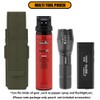 KRYDEX Flashlight Holster, Molle OC/Mace Spray Holder Adjustable Torch Carrier